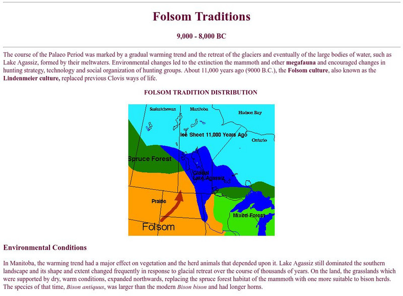 University of Manitoba: Paleo Period: Folsom Traditions 9,000 8,000 Bc Handout University of Manitoba: Paleo Period: Folsom Traditions 9,000 8,000 Bc Handout