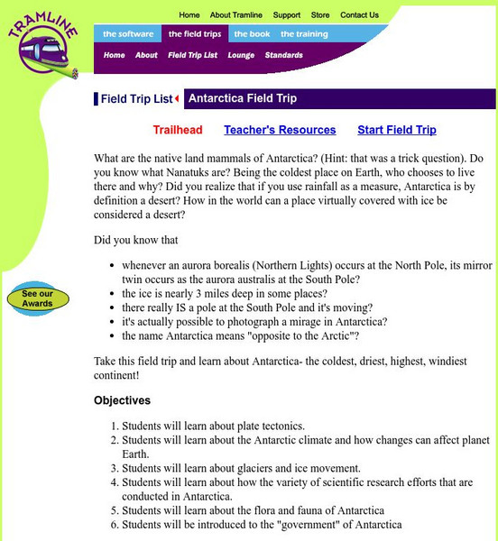 Tramline: Antarctica Field Trip Activity Tramline: Antarctica Field Trip Activity