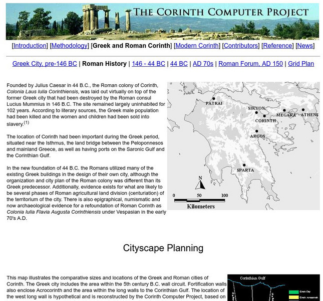 Corinth Computer Project: Roman Colony of Corinth Activity Corinth Computer Project: Roman Colony of Corinth Activity