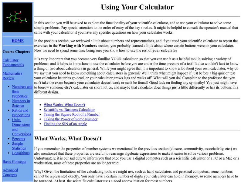 Shodor: Using Your Calculator eBook Shodor: Using Your Calculator eBook