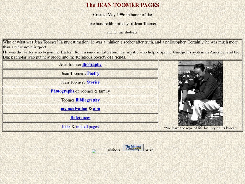 University at Buffalo: The Jean Toomer Pages Activity
