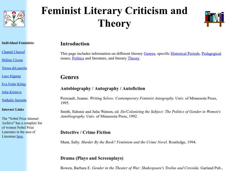 Virginia Tech: Feminist Literary Criticism and Theory Website Virginia Tech: Feminist Literary Criticism and Theory Website