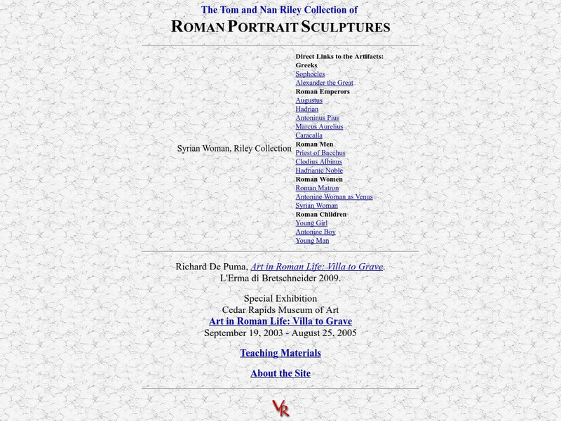 Cedar Rapids Museum of Art: Roman Portrait Sculptures Graphic Cedar Rapids Museum of Art: Roman Portrait Sculptures Graphic
