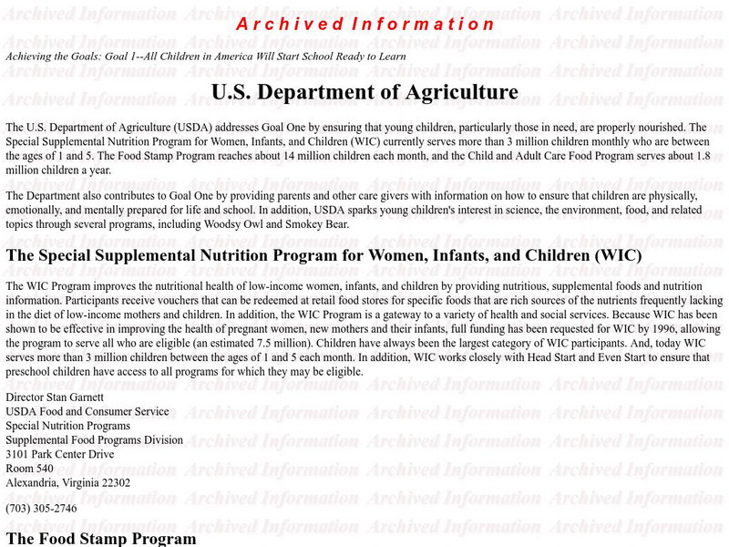U.s. Department of Agriculture Website