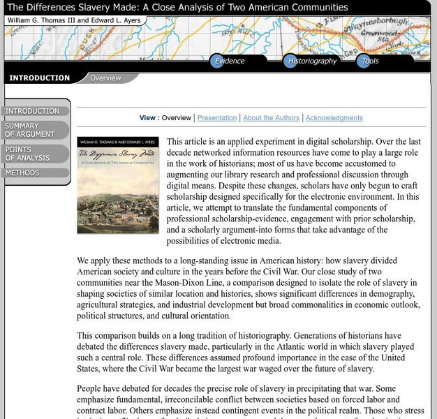 American Historical Review: The Differences Slavery Made Handout American Historical Review: The Differences Slavery Made Handout