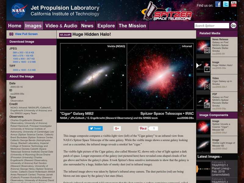 Spitzer Space Telescope: Huge Hidden Halo! Graphic