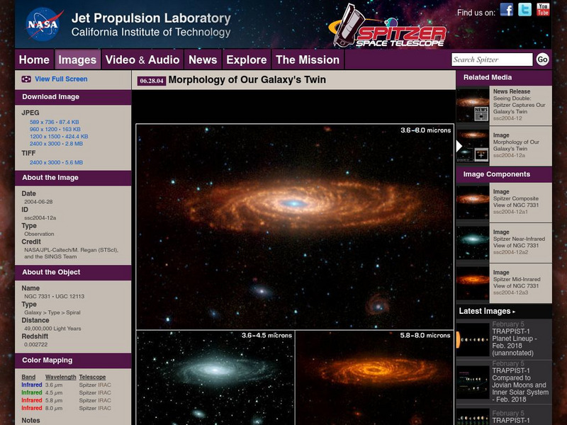 Spitzer Space Telescope: Our Galaxy's 'Twin' Graphic Spitzer Space Telescope: Our Galaxy's 'Twin' Graphic