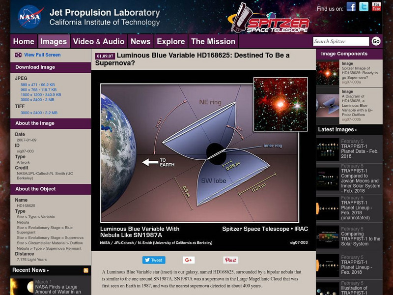 Spitzer Science Center: Luminous Blue Variable Website Spitzer Science Center: Luminous Blue Variable Website