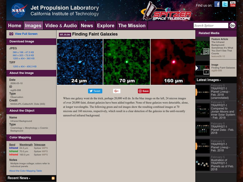 Spitzer Space Telescope: Finding Faint Galaxies Graphic Spitzer Space Telescope: Finding Faint Galaxies Graphic
