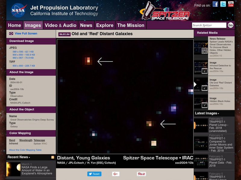 Spitzer Science Center: Image of Young Galaxies Graphic Spitzer Science Center: Image of Young Galaxies Graphic
