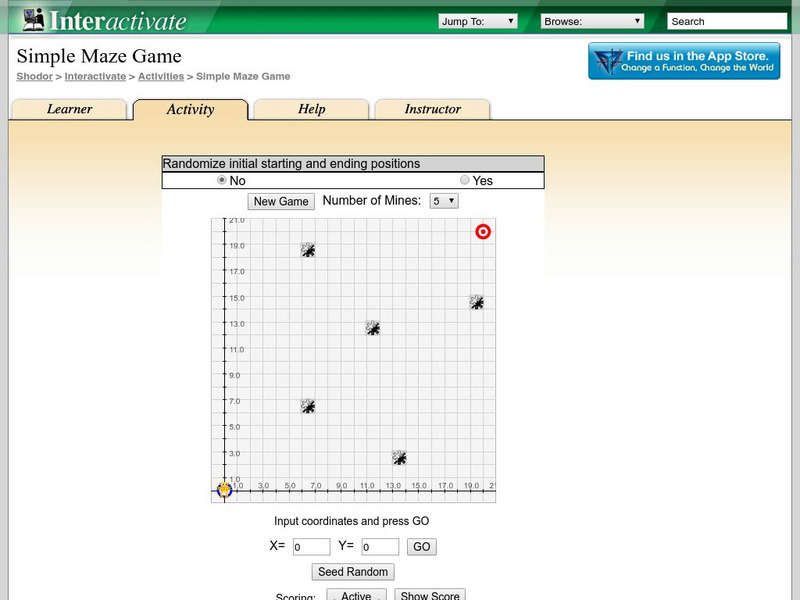 Shodor Interactivate: Simple Maze Game Interactive Shodor Interactivate: Simple Maze Game Interactive