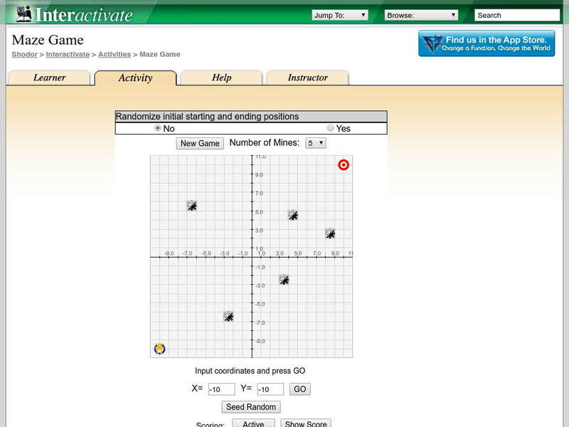 Shodor Interactivate: Maze Game Interactive Shodor Interactivate: Maze Game Interactive