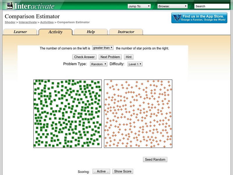 Shodor Interactivate: Comparison Estimator Interactive Shodor Interactivate: Comparison Estimator Interactive