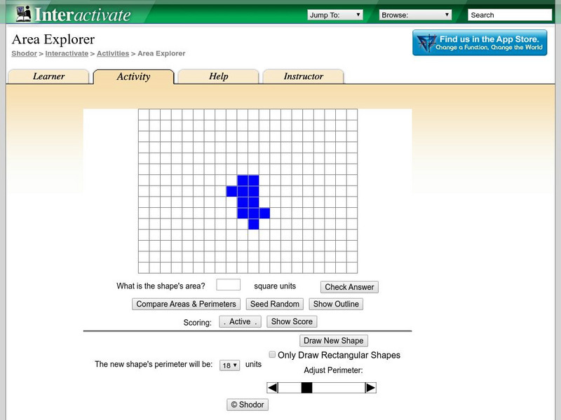 Shodor Interactivate: Area Explorer Interactive Shodor Interactivate: Area Explorer Interactive