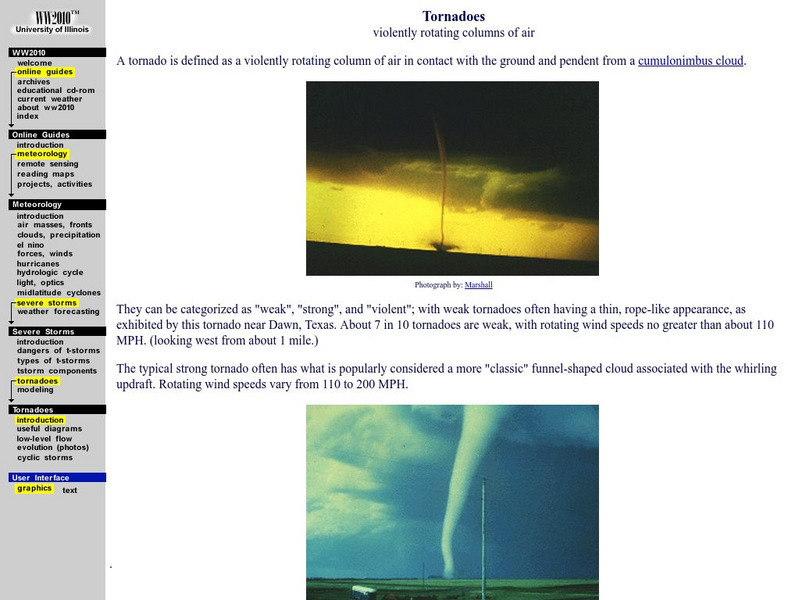 University of Illinois Urbana Champaign: Tornadoes Website University of Illinois Urbana Champaign: Tornadoes Website