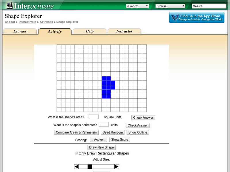 Shodor Interactivate: Shape Explorer Interactive Shodor Interactivate: Shape Explorer Interactive