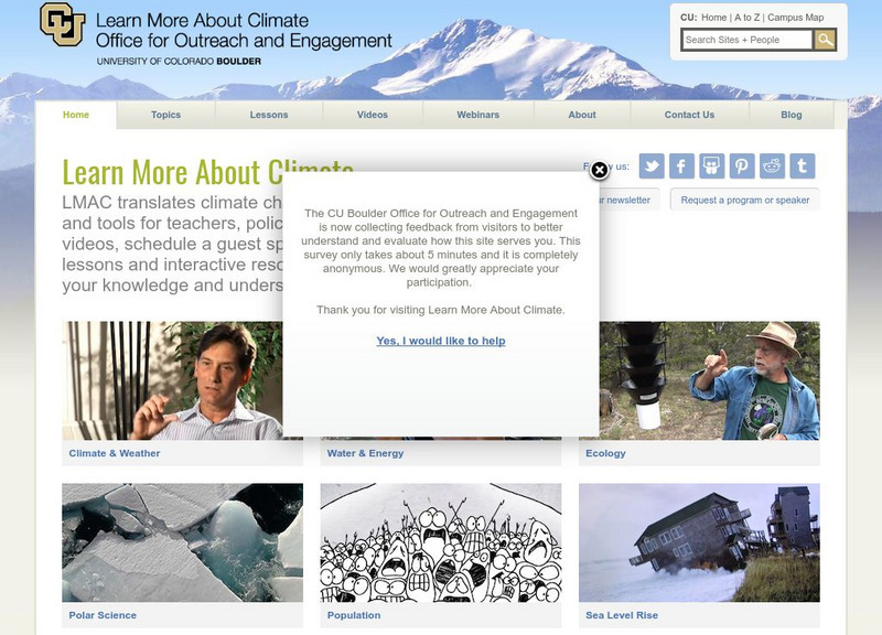 University of Colorado: Learn More About Climate Website University of Colorado: Learn More About Climate Website