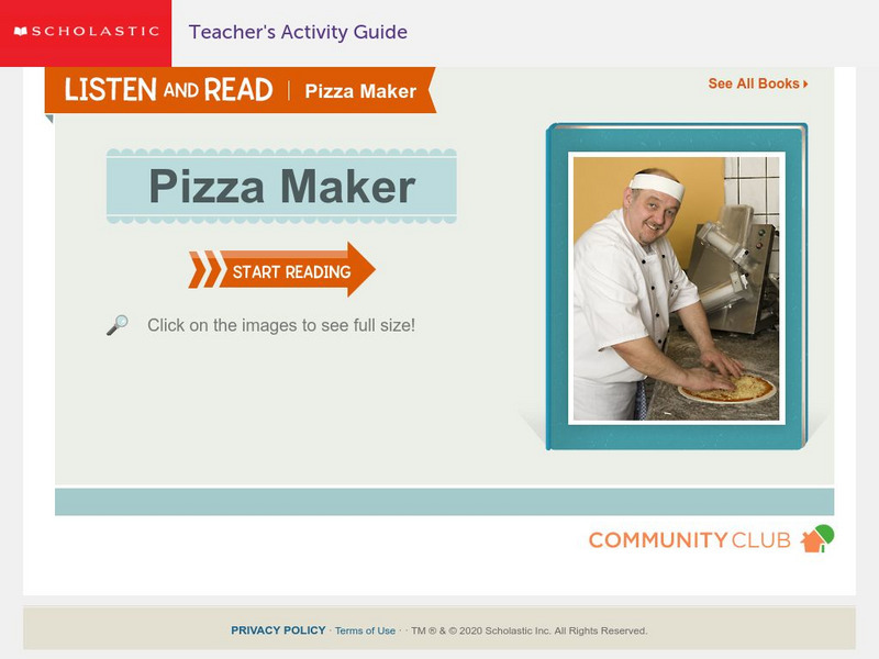 Scholastic: Listen and Read: Pizza Maker eBook
