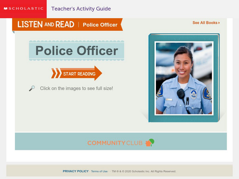 Scholastic: Listen and Read: Police Officer eBook
