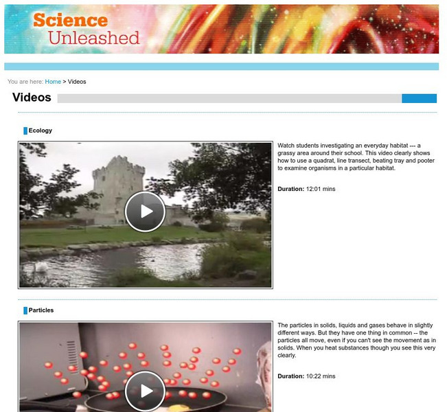 Science Unleashed: Videos Instructional Video Science Unleashed: Videos Instructional Video