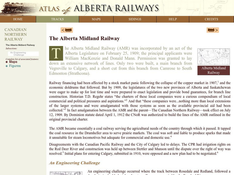 University of Alberta: The Alberta Midland Railway Website University of Alberta: The Alberta Midland Railway Website
