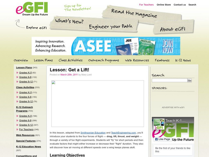 E Gfi: Lesson: Get a Lift Lesson Plan E Gfi: Lesson: Get a Lift Lesson Plan