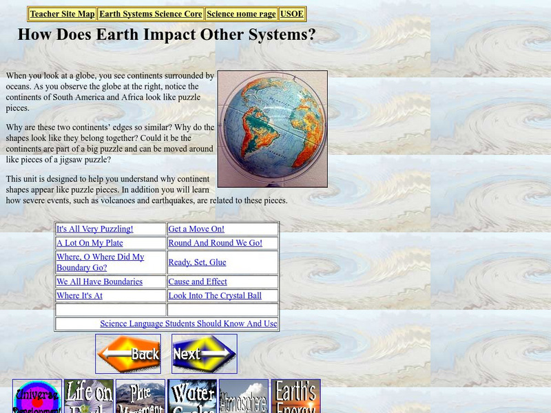 Utah State Office of Education: How Does Earth Impact Other Systems? Unit Plan Utah State Office of Education: How Does Earth Impact Other Systems? Unit Plan