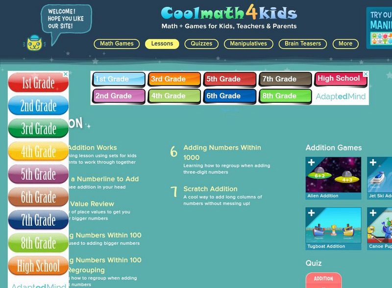 Coolmath: Coolmath4kids: Addition Website Coolmath: Coolmath4kids: Addition Website