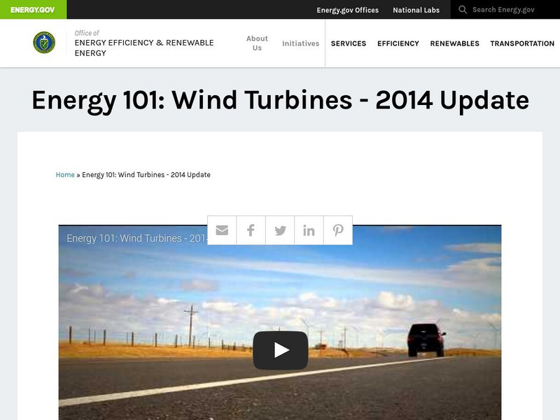 U.s. Department of Energy: Energy 101: Wind Turbines Instructional Video