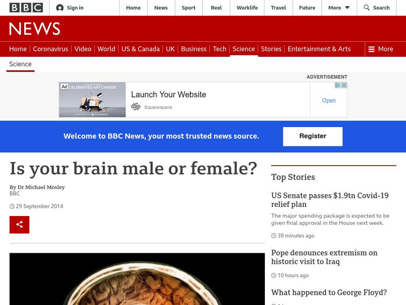 Bbc: Is Your Brain Male or Female? Article Bbc: Is Your Brain Male or Female? Article