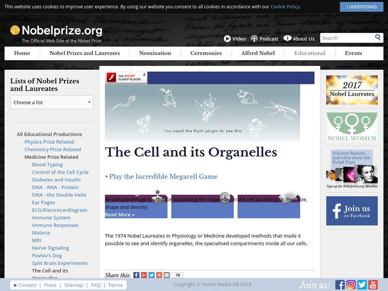 The Nobel Prize: The Cell and Its Organelles Interactive The Nobel Prize: The Cell and Its Organelles Interactive