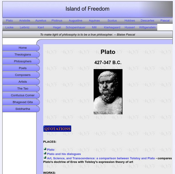 Island of Freedom: Plato Handout Island of Freedom: Plato Handout