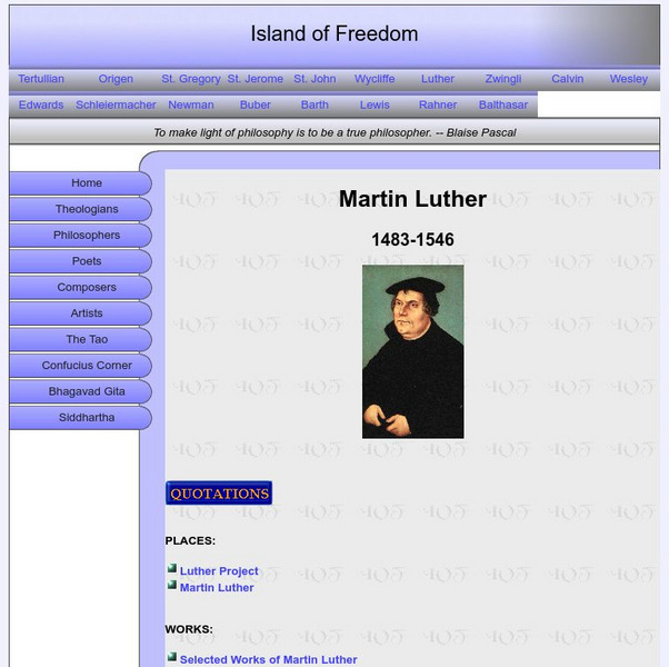 Island of Freedom: Martin Luther Handout Island of Freedom: Martin Luther Handout