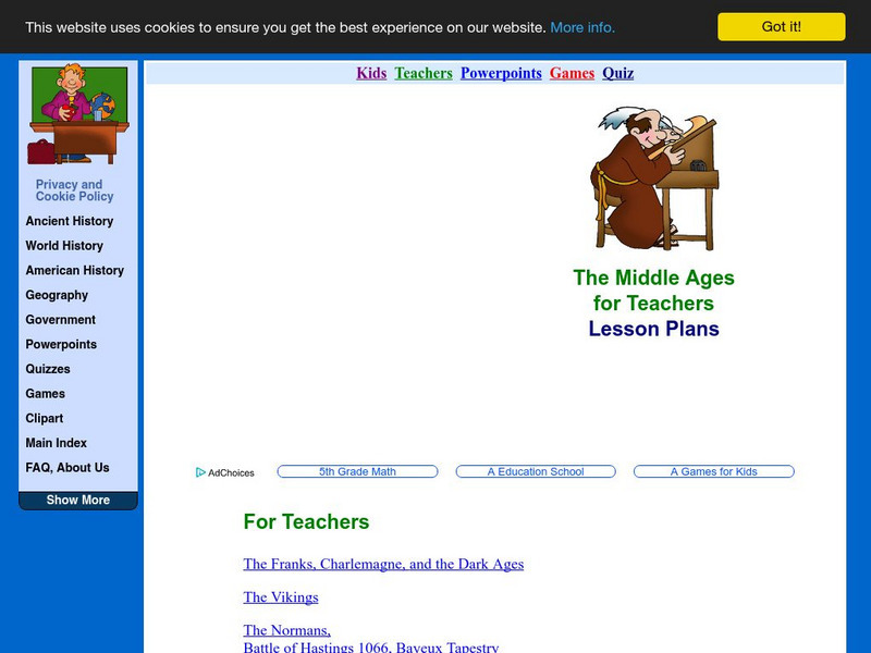 Lin and Don Donn: Lessons: The Middle Ages Lesson Plan Lin and Don Donn: Lessons: The Middle Ages Lesson Plan