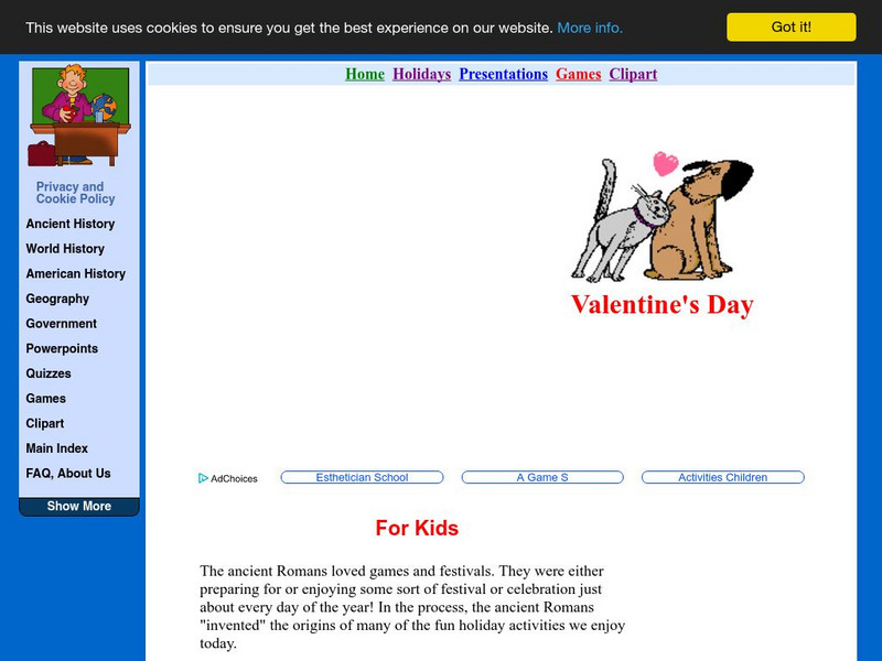 Lin and Don Donn: u.s. History Lessons: Holidays: Valentine's Day Website Lin and Don Donn: u.s. History Lessons: Holidays: Valentine's Day Website