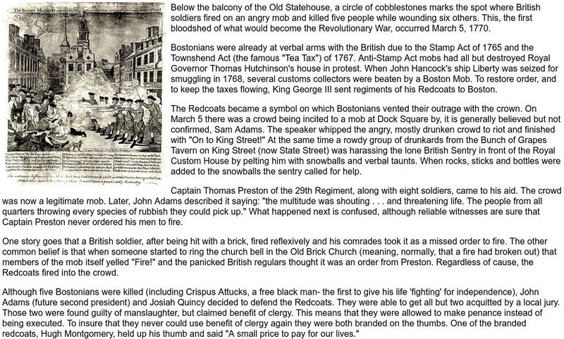 Newberry Library: Historic Maps: Revolutionary Boston: Boston Massacre Article Newberry Library: Historic Maps: Revolutionary Boston: Boston Massacre Article