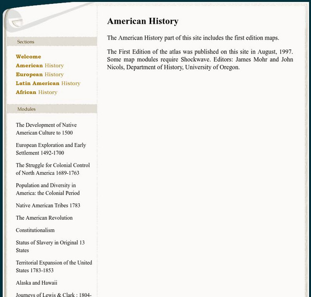 Mapping History: American History Graphic Mapping History: American History Graphic