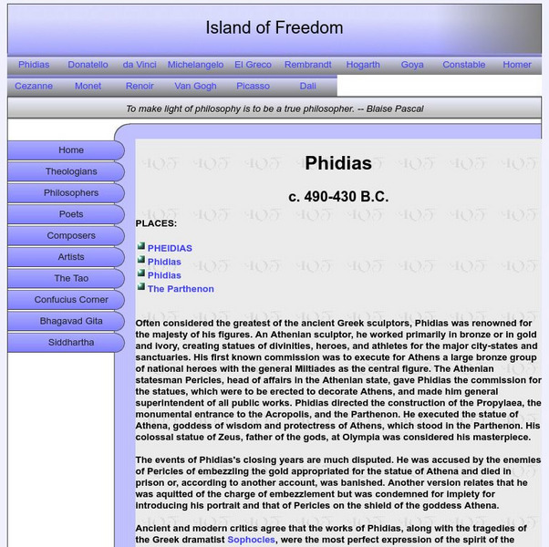 Island of Freedom: Phidias Handout