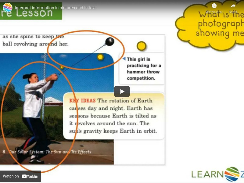 Learn Zillion: Interpret Information in Pictures and in Text Instructional Video Learn Zillion: Interpret Information in Pictures and in Text Instructional Video