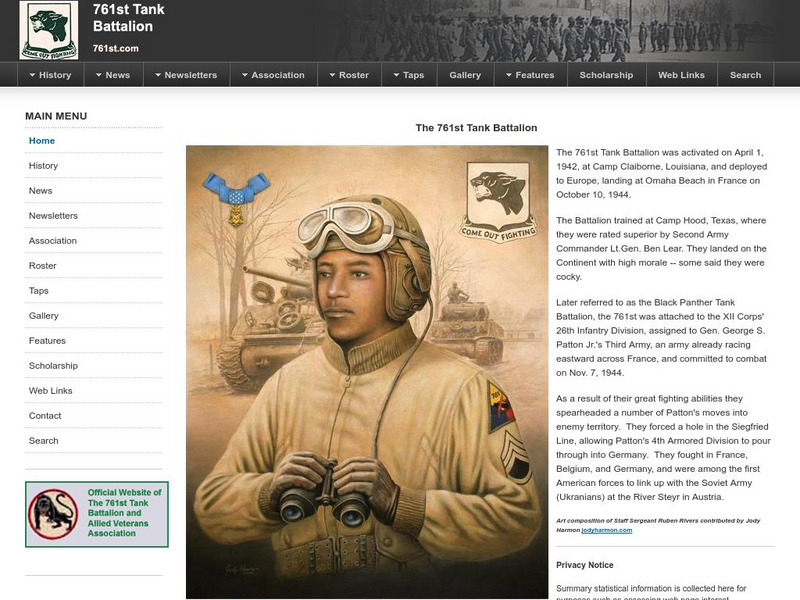 The 761st Tank Battalion Handout The 761st Tank Battalion Handout