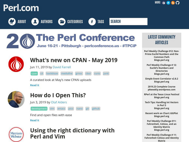 Perl Foundation: perl.com Website Perl Foundation: perl.com Website