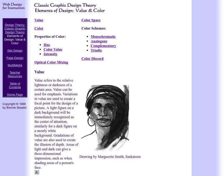 University of Saskatchewan: Value & Color Website