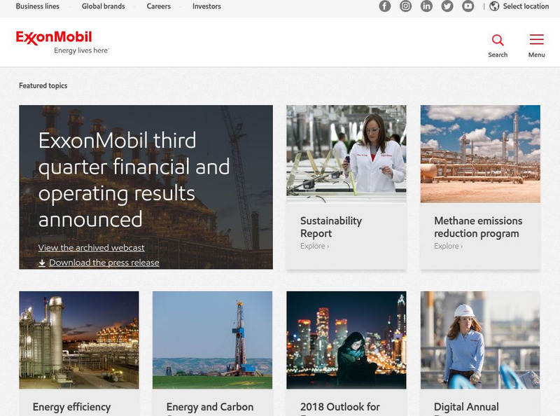 Exxon Mobil Website Exxon Mobil Website