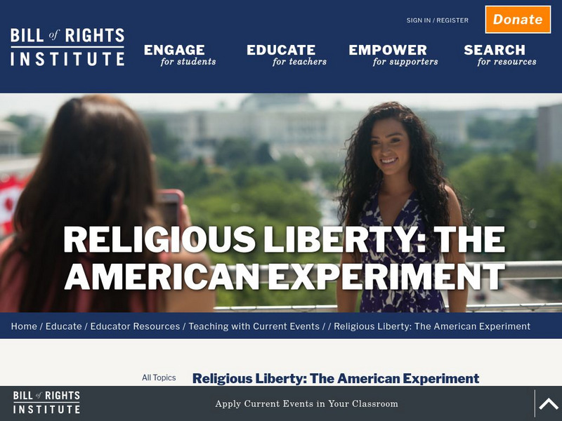 Bill of Rights Institute: Religious Liberty Lesson Plan Bill of Rights Institute: Religious Liberty Lesson Plan