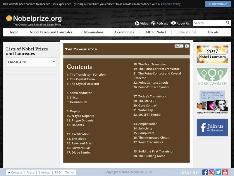 The Nobel Prize: The Transistor Website The Nobel Prize: The Transistor Website