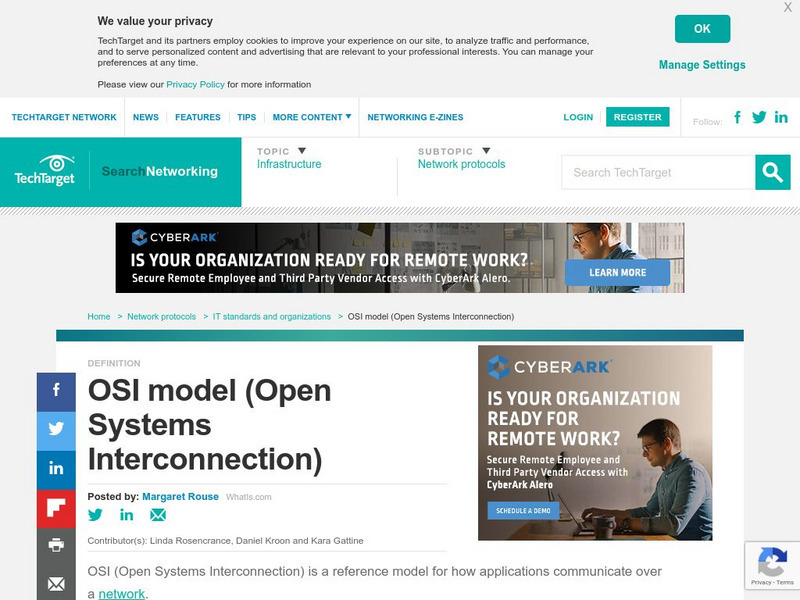 Search Networking: Osi Model (Open Systems Interconnection) Article Search Networking: Osi Model (Open Systems Interconnection) Article