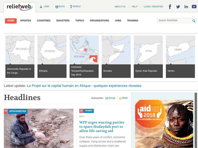 Relief Web Website Relief Web Website