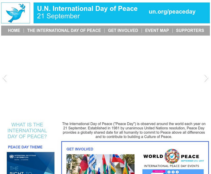 International Day of Peace Website