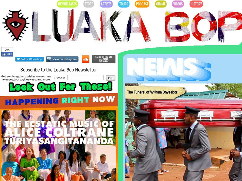Luaka Bop Website Luaka Bop Website