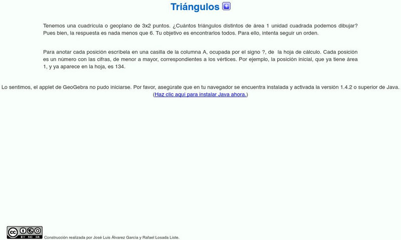 Ministerio De Educacion: Triangulos Activity Ministerio De Educacion: Triangulos Activity